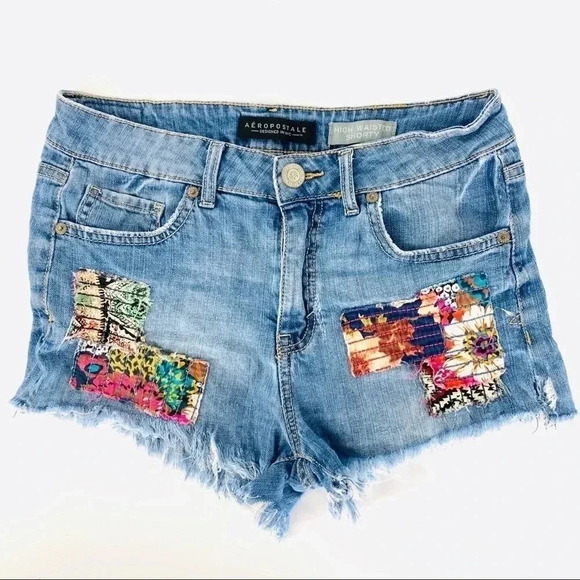 Aeropostale Destroyed High waisted Shorty cutoffs - Picture 1 of 10